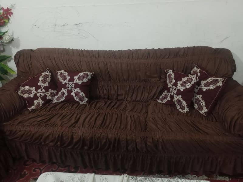 7seater sofa set with covers 1