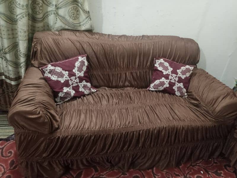 7seater sofa set with covers 2