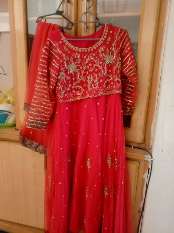 3 piece frock embroidered 0