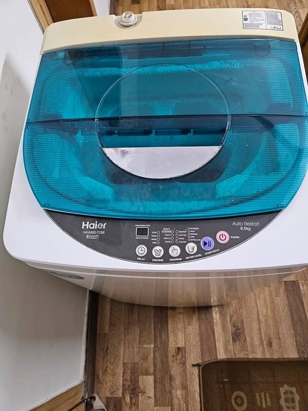 Haier fully automatic washing machine 8.5kg 6