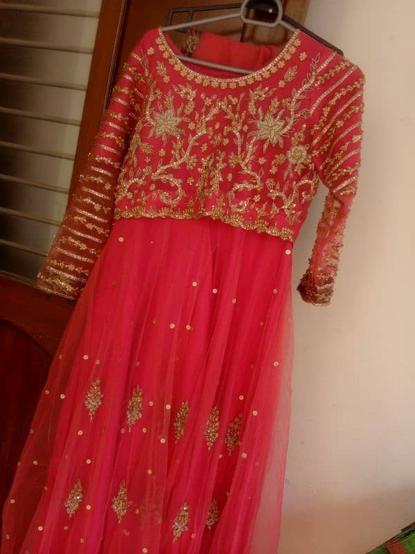 3 piece frock embroidered 0