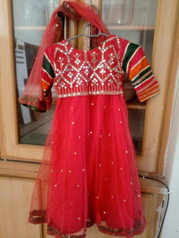 3 piece frock embroidered 4