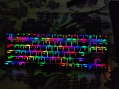 GAMESTOP GS200 RGB GAMiNG MECHANiCAL KEYBOARD FPS SNiPER BLK WITH BOX