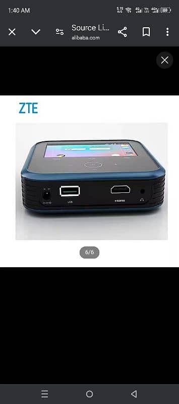 Livepro Z-TE MF97A DLP Hotspot Android Intelligent Projector 1