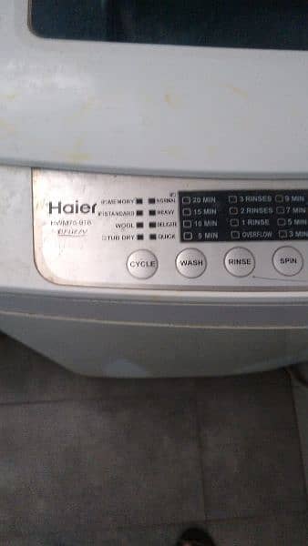 Haier washing machine 3