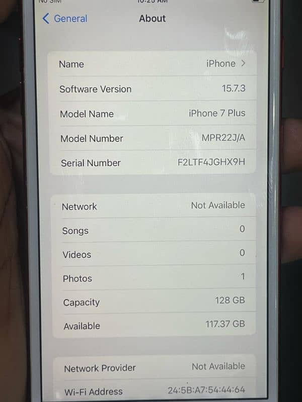 IPHONE 7PLUS PTA/128GB ALL OK 7