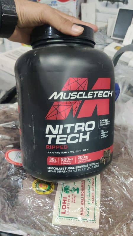 Nitro Tech and Gibbon Isolate protein 4