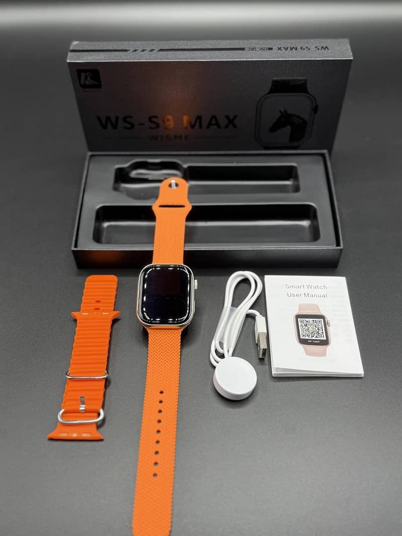 WSS S9 Max Smartwatch – Premium Design with Dual Straps 1