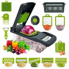 Vegetable Chopper - 16 in 1 Mandoline Slicer   Multi-Functional Design