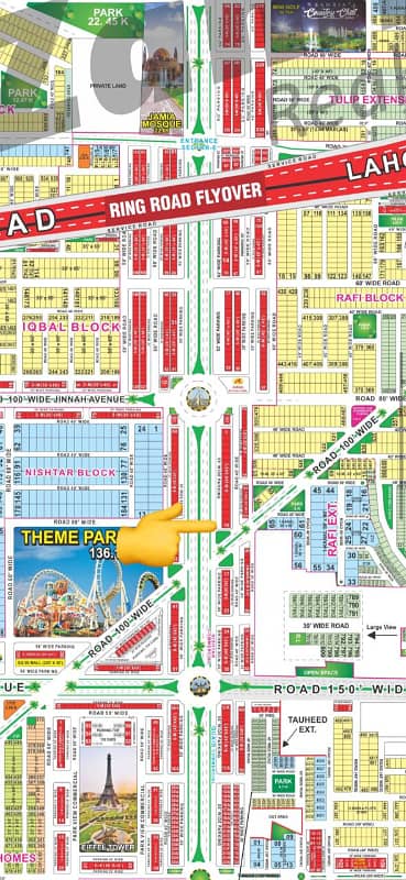 8 Marla Corner Main Boulevard Commercial Plot 16 Nishtar Bahria town for sale 0