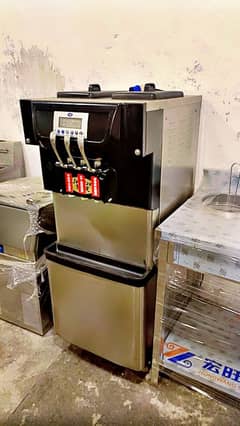 imported ice cream machine double flavour automatic panel unit