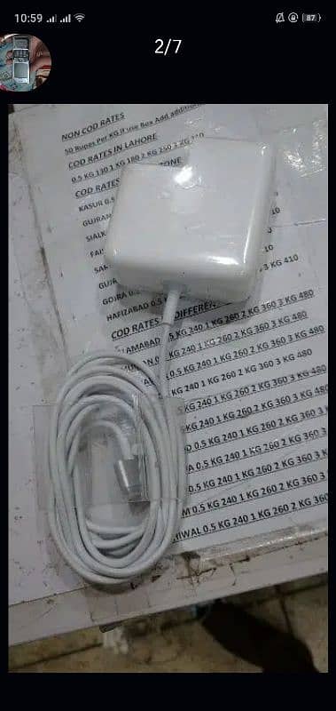 geniune Apple charger for MacBook pro 13 inch 60watt 85w free shipping 0