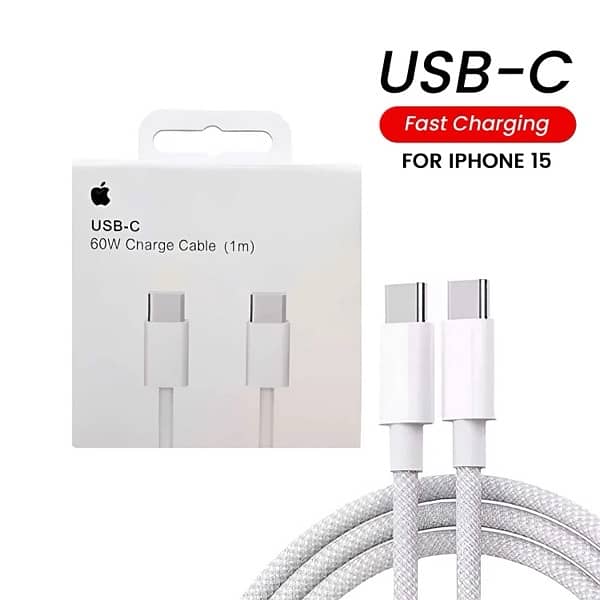 iPhone Type-C to Type-C Cable | MFI Certified | Fast Charging 1