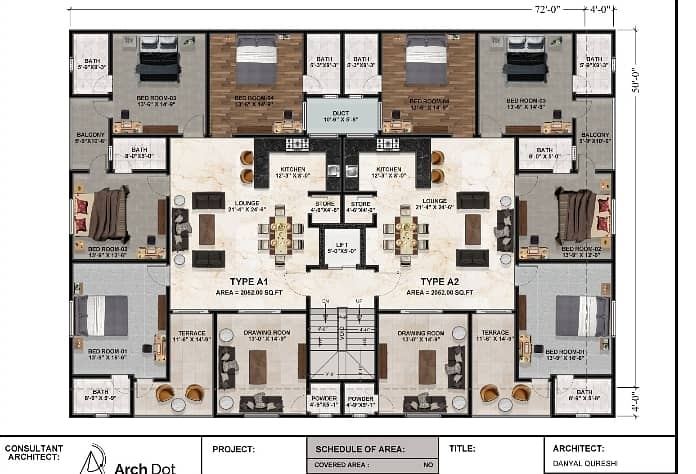 4 Bed Dd 1st Floor Corner Portion In Booking 2