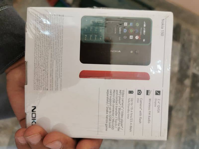 Nokia 150 box pak brand new offer price only 4000 original Nokia 1