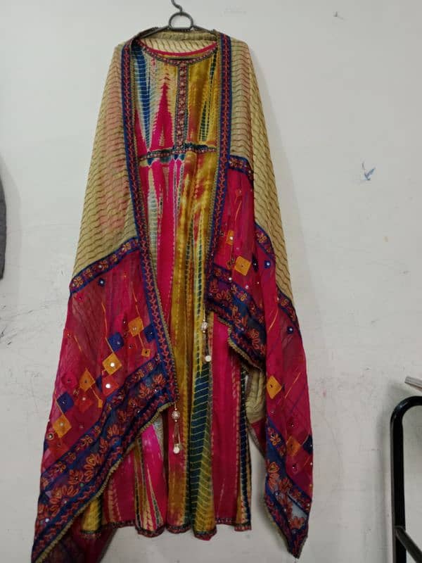 Kali wali long frock with full work duppata designer dress 2