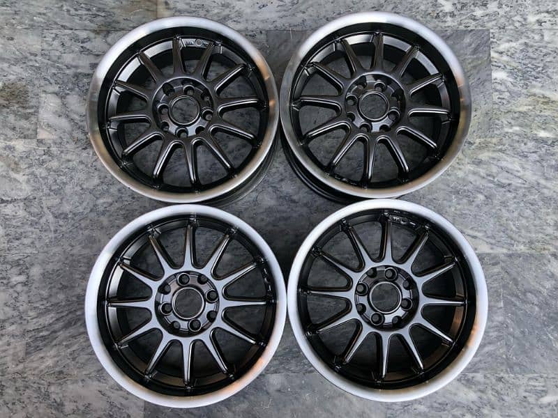 15 inch multi pcd 6.5jj thailand rims 0