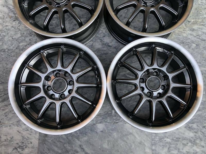 15 inch multi pcd 6.5jj thailand rims 3