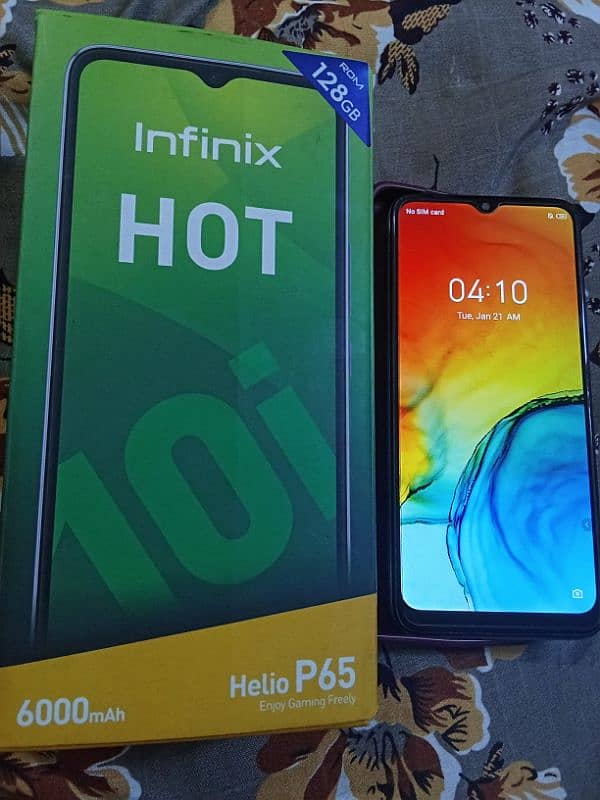 Infinix hot 10i 4/128 mbl nmbr 03477769205 0