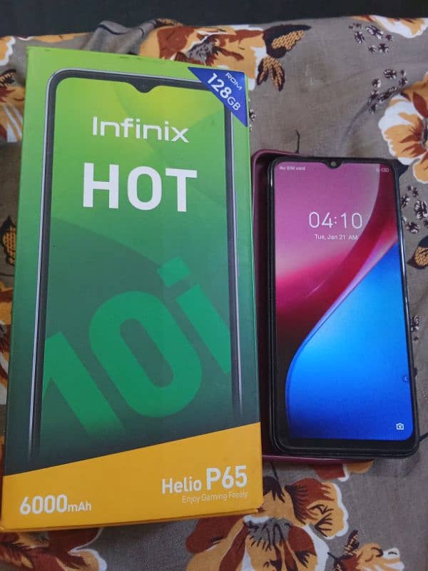 Infinix hot 10i 4/128 mbl nmbr 03477769205 1