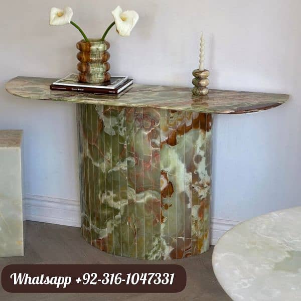 Luxury Travertine, Marble & Onyx Tables  Elegant Designs 18