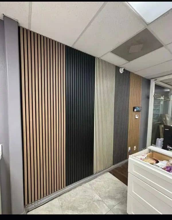 Wall paper PVC paneling wooden flooring ceiling 9