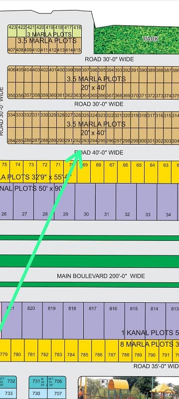 5 Marla Residential plot available for sale in Miracle city block old plan 8