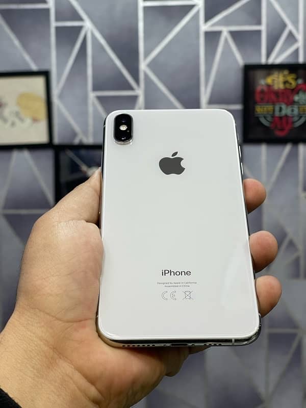 iphone Xsmax 256gb pta approved physical + esim 75% battery 3