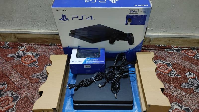 PS4 SLIM 500GB WITH BOXE 1