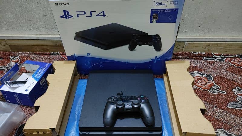 PS4 SLIM 500GB WITH BOXE 2