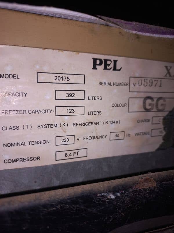 PEL Refrigerator Original Condition 16