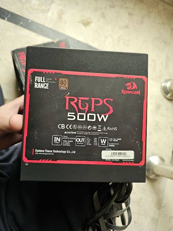 Redragon RGPS - 500 WATTS Full Range Gaming power supply 4