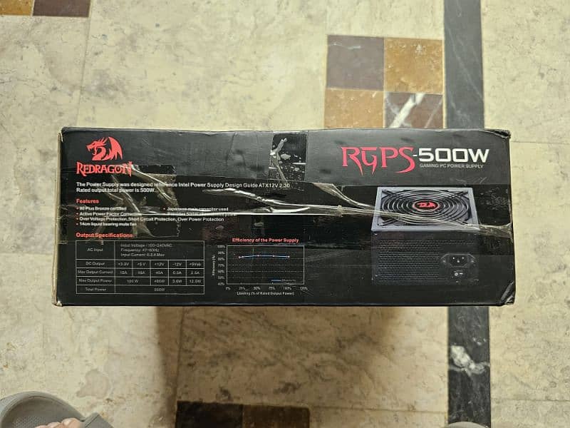 Redragon RGPS - 500 WATTS Full Range Gaming power supply 5