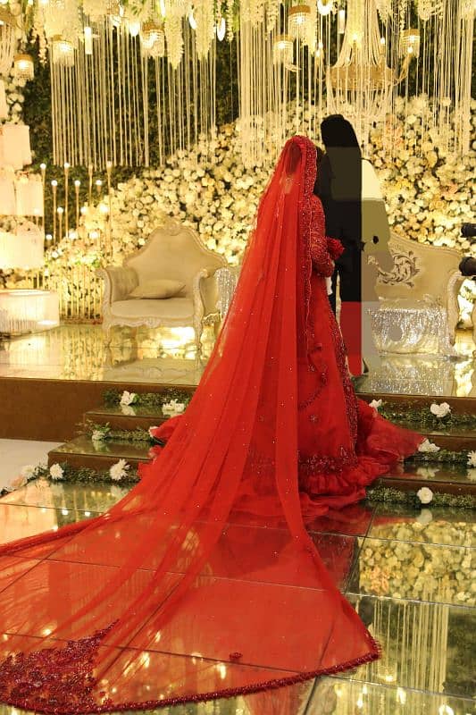 Branded Red Bridal dress / Party / Wedding / Nikah / Barat / Walima 3