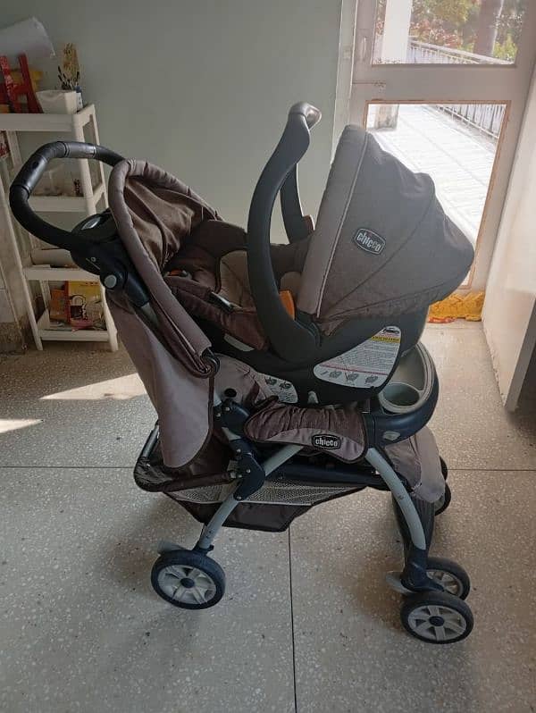 Chicco Stroller with Baby Carrier for sale 1