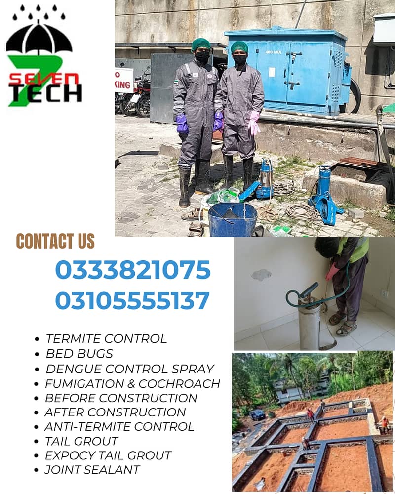 Termite control,Dengue spray,Fumigation,Pest control,Pre Construction 5