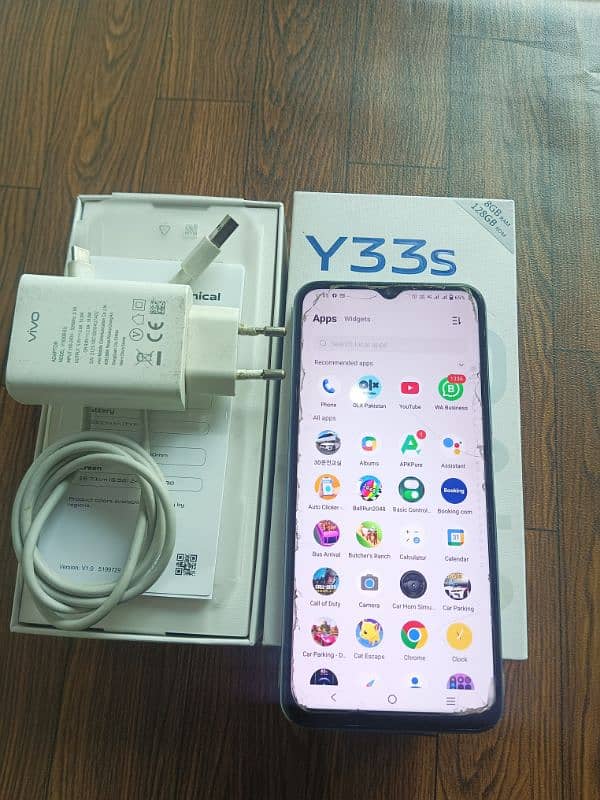 VIVO Y33 S WITH BOX OR CHARGER 8/128 3