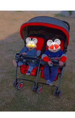 twin baby pram