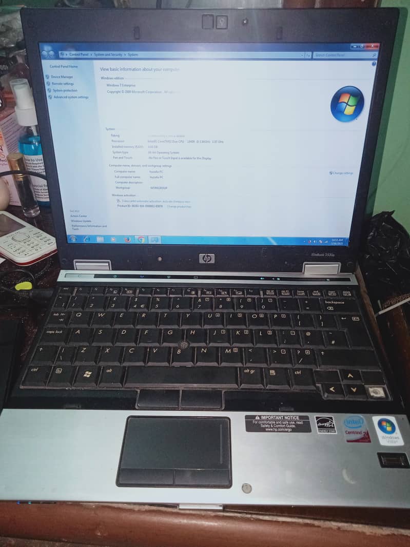 Hp Elitebook 2530p core to duo laptop 0