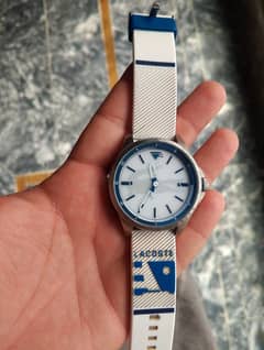 Lacoste original white watch