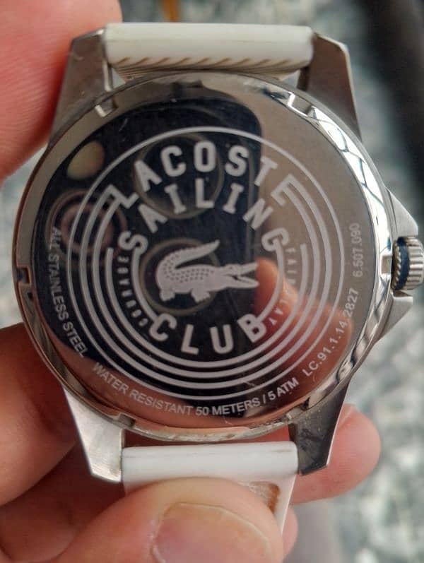 Lacoste original white watch 3