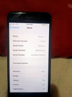 IPhone 7  Memory 32GB condition 10 / 9 Colour Black battery health 100