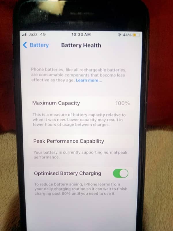 IPhone 7  Memory 32GB condition 10 / 9 Colour Black battery health 100 3