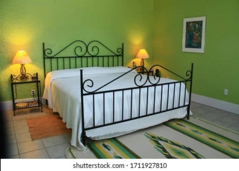 double bed/Single Bed / Iron Bed/steel bed/furniture 2