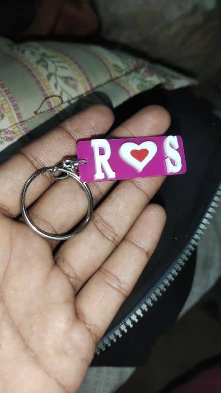 name key chain . chawal k Dany per name lakwahy 8