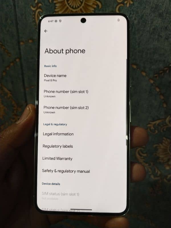 Google pixel 8 pro . 12+256. Pta approved 6