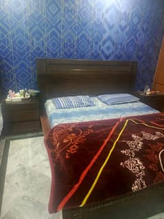 Solid Double Bed With Dressing And Spring Metress Available For Sale