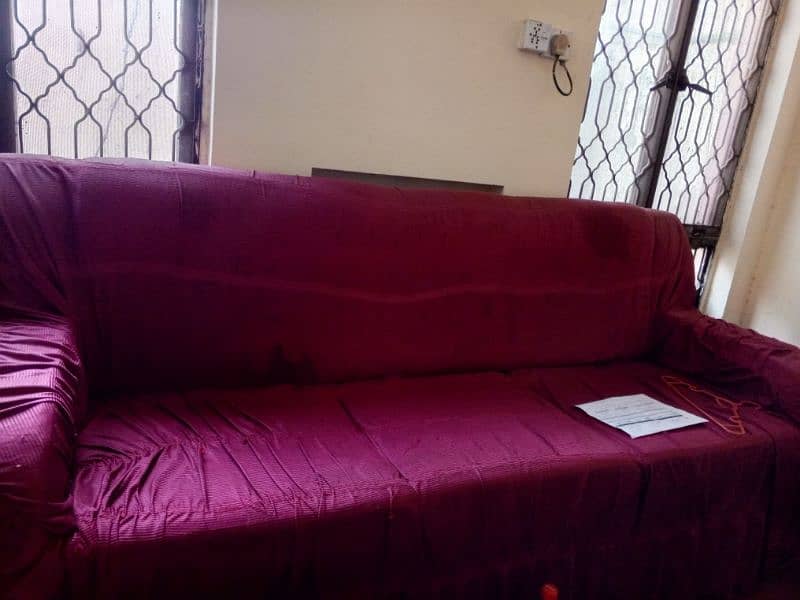 complete sofa set 3 in 1 , 2 in 1 and single with sofa cover 2