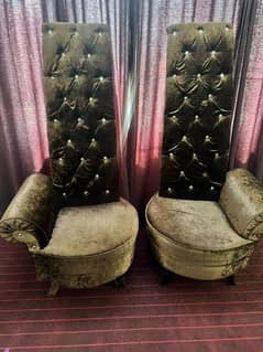 Beautiful chairs with long back