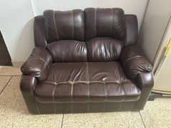 Seven Seater leather sofa